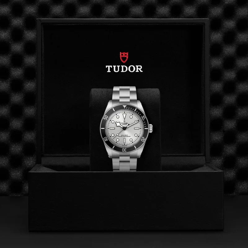 Tudor Black Bay 54 Silver Dial Silver Steel Strap Watch for Men - M7943A1A0NU-0002