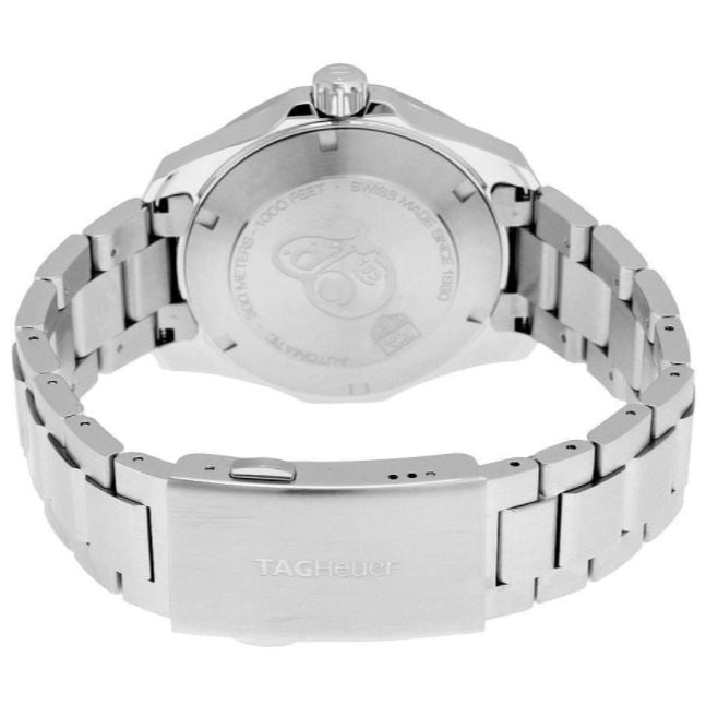 Tag Heuer Aquaracer Automatic Black Dial Silver Steel Strap Watch for Men - WAY211A.BA0928