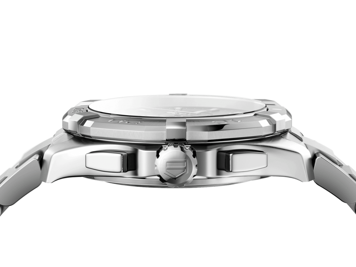 Tag Heuer Aquaracer Chronograph Black Dial Silver Steel Strap Watch for Men - CAY1110.BA0927