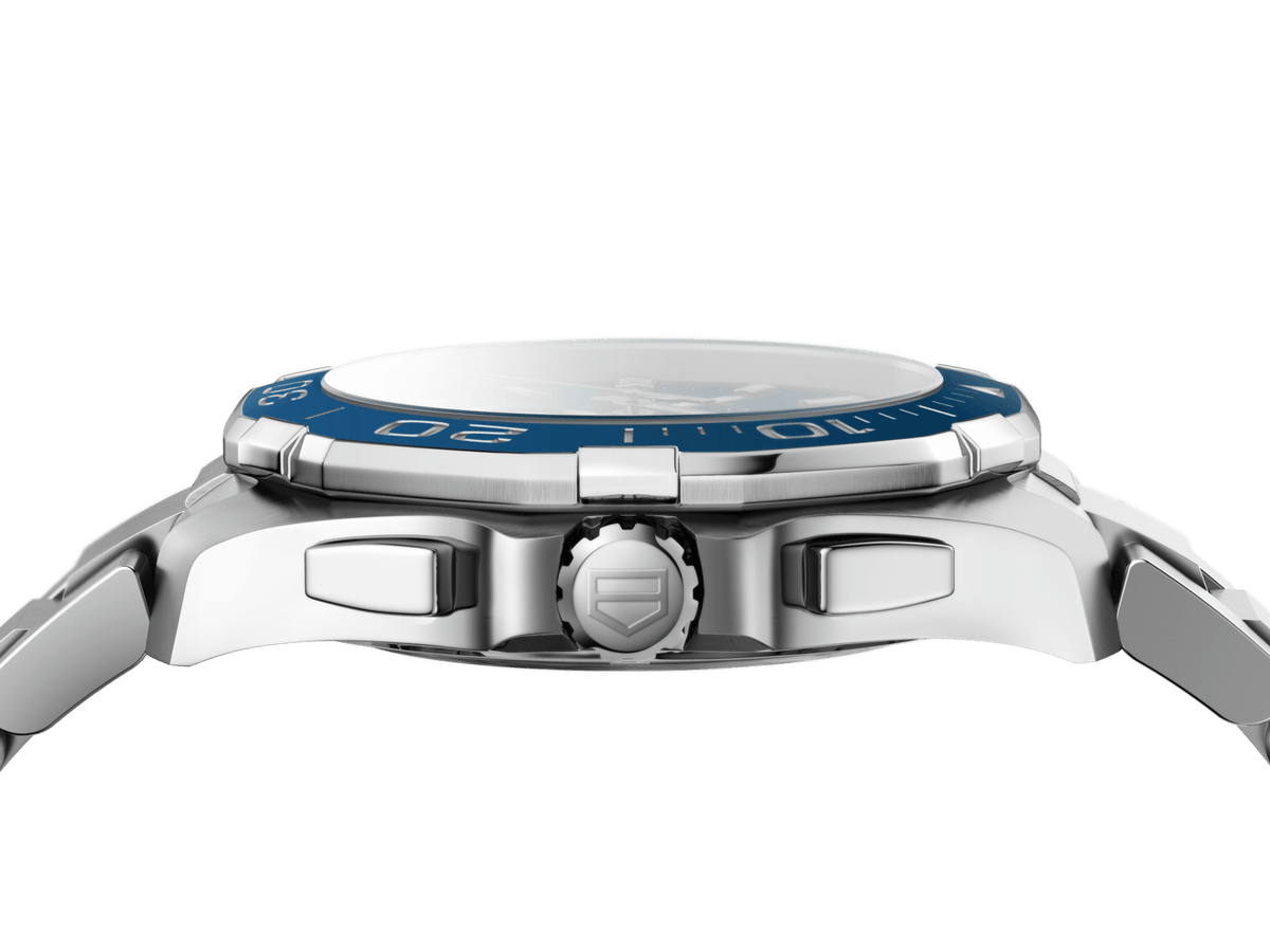 Tag Heuer Aquaracer Blue Dial SIlver Steel Strap Watch for Men - CAY111B.BA0927
