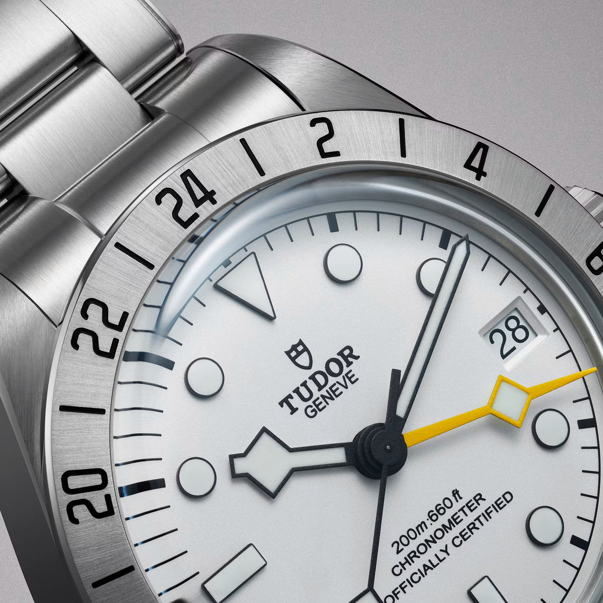 Tudor Black Bay Pro Silver Dial Silver Steel Strap Watch for Men - M79470-0004