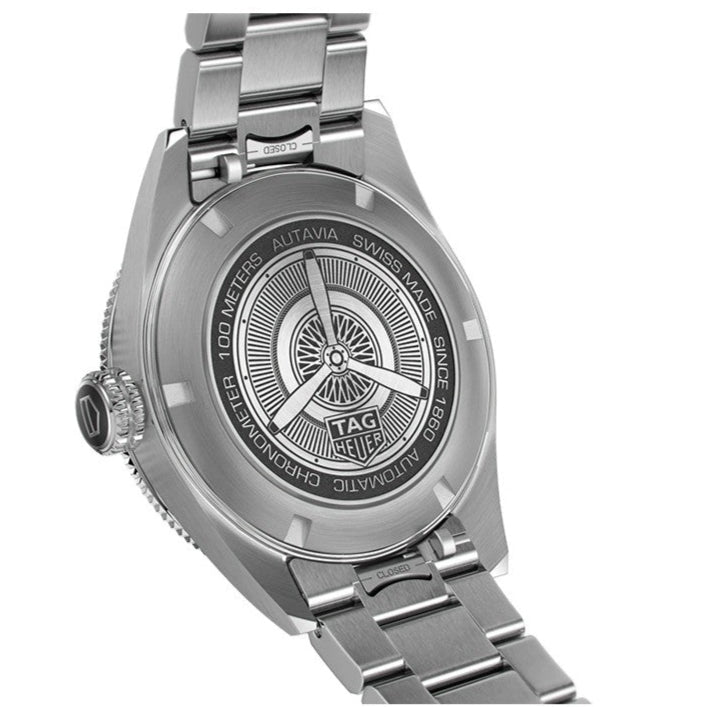 Tag Heuer Autavia Automatic Grey Dial Silver Steel Strap Watch for Men - WBE5114.EB0173
